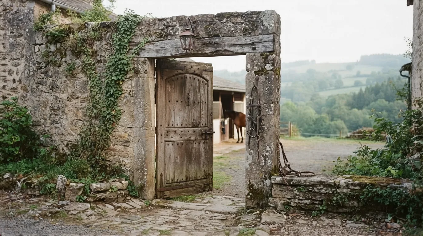 Entrée du La Grange des Selles, centre équestre à Bellac